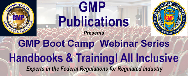GMP Publications and GMP Boot Camp Webinars